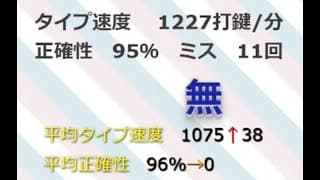 タイピングコロシアム 1227打鍵 歴代1位！手元付き